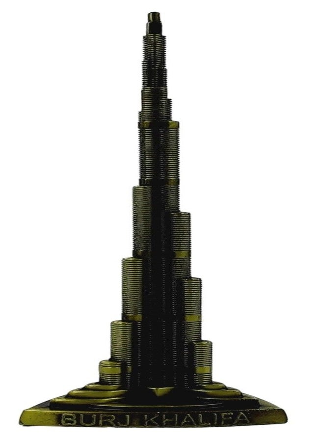 ART FLAUNTS Burj Khalifa Showpiece Metal Decorative Souvenir Sculpture for Home Decor, Tabletop, Offices, 18 cm - Image 1